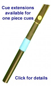 Telescopic butt for 1pc cue
