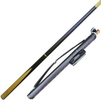 Brayford Blue 8mm pool cue for English Pool with cue case from Blue Moon Leisure