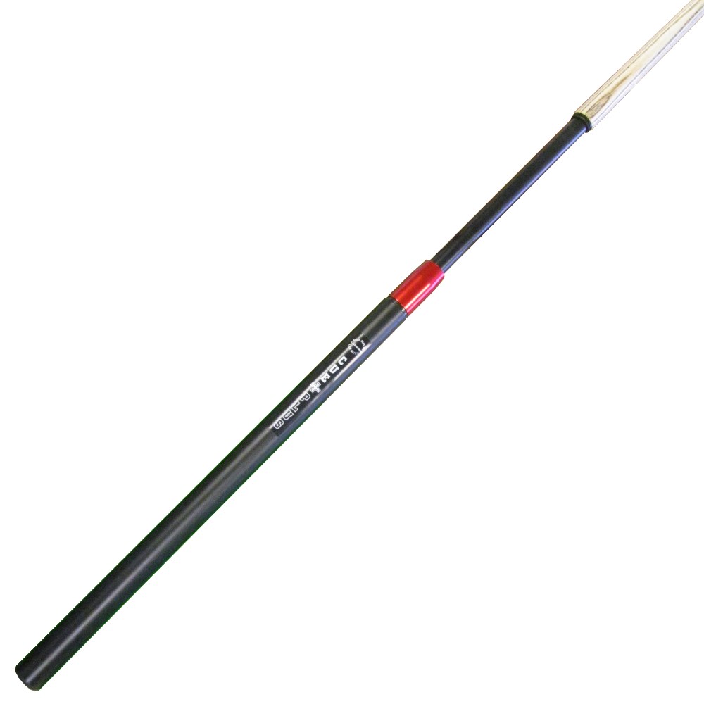 CuePlus telescopic cue in open possition, choose your own length, no overstretching!